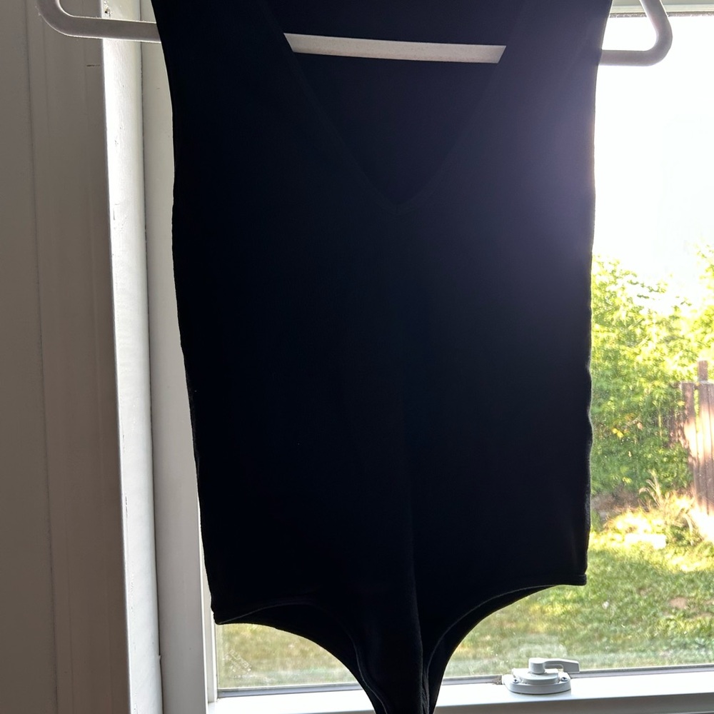 Sleek Black Women's Bodysuit